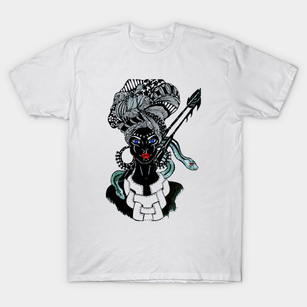 Strong lady Warrior T-Shirt by Smriti_artwork